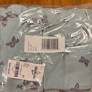 OshKosh B'gosh Mint Butterfly Zip-Up